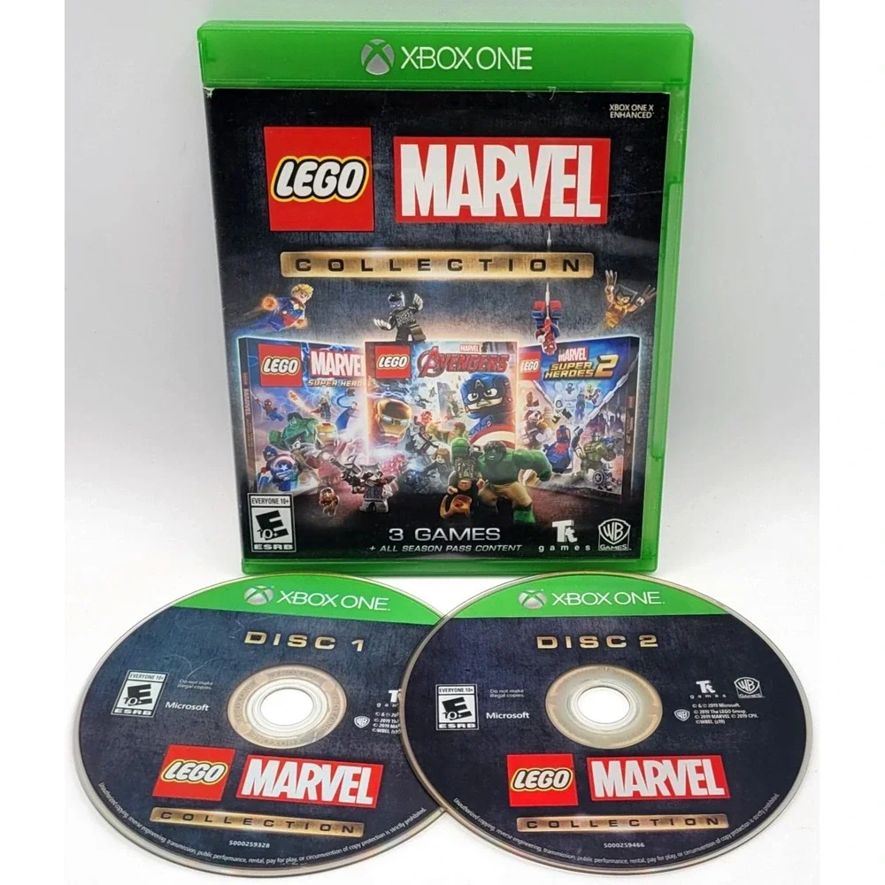 LEGO Marvel Collection 2 Disc (XBOX ONE) CIB COMPLETE IN BOX